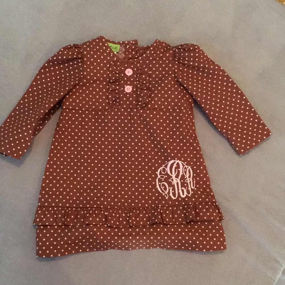 Monogrammed ERR dress